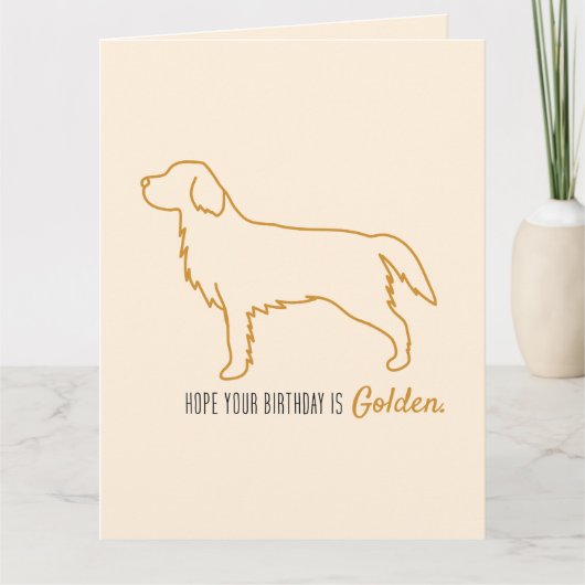 Golden Retriever Taschentücher Karte (Vorderseite)