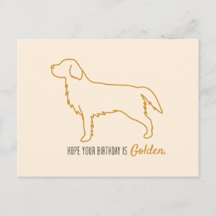 Golden Retriever Taschentücher  Postkarte