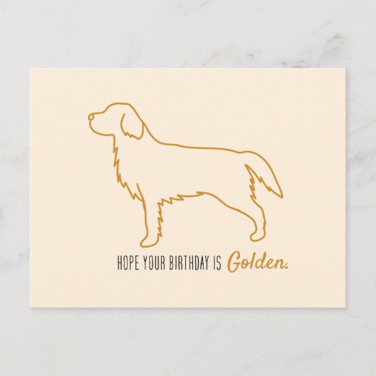Golden Retriever Taschentücher Postkarte (Vorderseite)