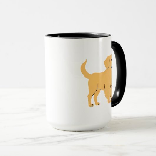 Golden Retriever Tasse (VorderseiteRechts)