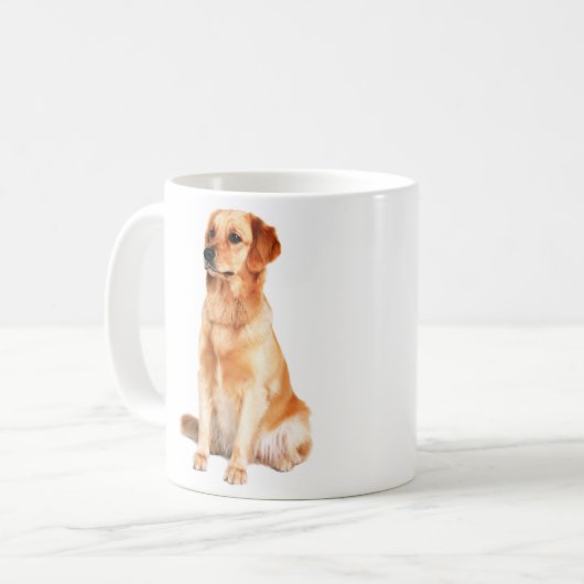 Golden Retriever Tasse (Vorderseite Links)