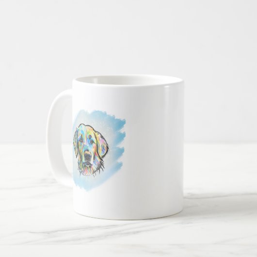 Golden Retriever Tasse (Vorderseite Links)