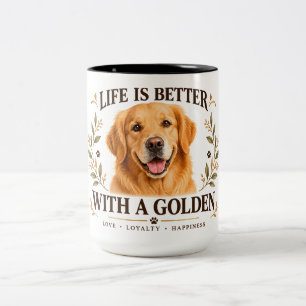 Golden Retriever Tasse – Das Leben ist besser mit