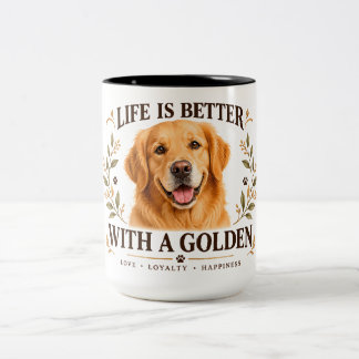 Golden Retriever Tasse – Das Leben ist besser mit