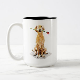 Golden Retriever Tasse – Handgezeichneter Hund Kaf