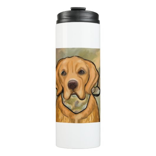 GOLDEN RETRIEVER THERMOSBECHER (Vorderseite)