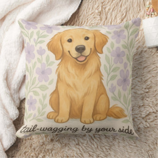 Golden Retriever Throw Pillow Gift for Dog Lovers  Kissen
