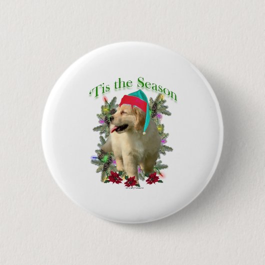 Golden Retriever "Tis Button (Vorderseite)