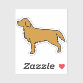 Golden Retriever Tissue Paper Aufkleber