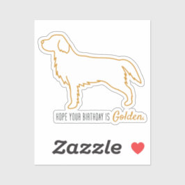 Golden Retriever Tissue Paper Aufkleber