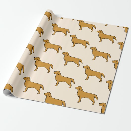 Golden Retriever Tissue Paper Geschenkpapier (Ungerollt)