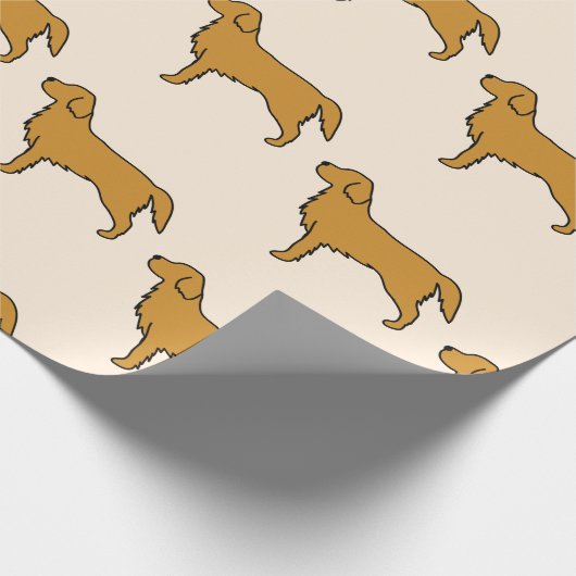 Golden Retriever Tissue Paper Geschenkpapier (Ecke)