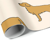 Golden Retriever Tissue Paper  Geschenkpapier (Rolleneckpunkt)