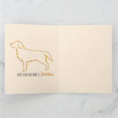 Golden Retriever Tissue Paper  Karte (Innenseite)