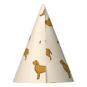 Golden Retriever Tissue Paper  Partyhütchen (Rückseite)