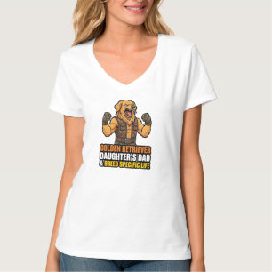 Golden Retriever Tochter-Vater T-Shirt
