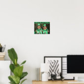 Golden Retriever Top of the Morning Leprechuns Poster (Heimbüro)
