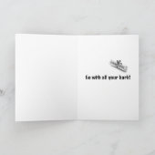 Golden Retriever Trading Graduation Cap Karte (Innenseite)