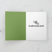 Golden Retriever Trading Graduation Cap Karte (Innenseite)