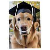 Golden Retriever Trading Graduation Cap Mittlere Geschenktüte (Vorderseite)