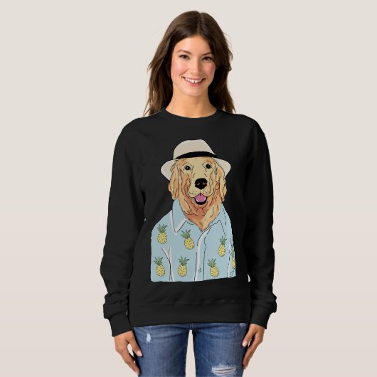 Golden Retriever Tragekleidung Sweatshirt (Vorne ganz)