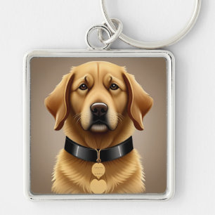 🌸 Golden Retriever Treue Glow Pet Charm Stil 🌸 Schlüsselanhänger