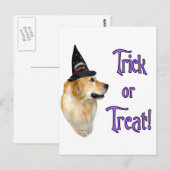 Golden Retriever Trick Postkarte (Vorne/Hinten)