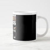 Golden Retriever Triever Design Jumbo-Tasse (Rechts)