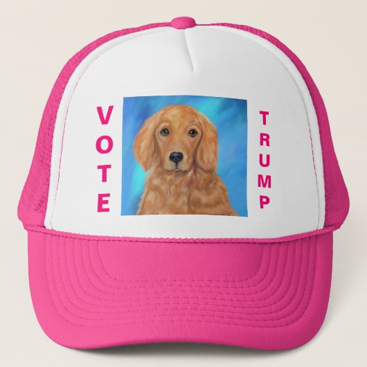 Golden Retriever Trucker Hat Truckerkappe (Vorderseite)