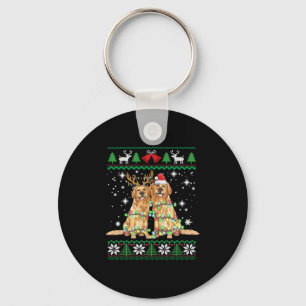 Golden retriever Ugly Christmas Dog Funny Christma Schlüsselanhänger