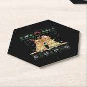 Golden retriever Ugly Christmas Dog Funny Christma Untersetzer (angewinkelt)