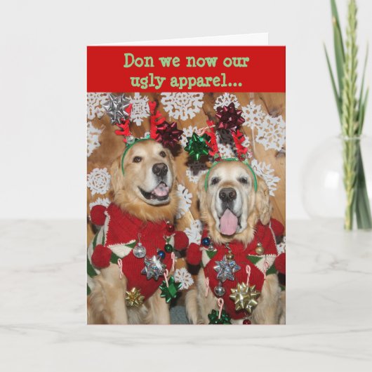 Golden Retriever Ugly Sweater Weihnachten (Vorderseite)