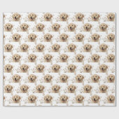 Golden Retriever und Daisies Geschenkpapier (Flach)
