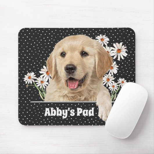 Golden Retriever und Daisies Mouse Pad Mousepad (Mit Mouse)