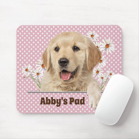Golden Retriever und Daisies Mouse Pad Mousepad (Mit Mouse)