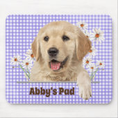 Golden Retriever und Daisies Mouse Pad Mousepad (Vorne)