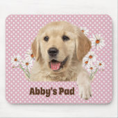 Golden Retriever und Daisies Mouse Pad Mousepad (Vorne)