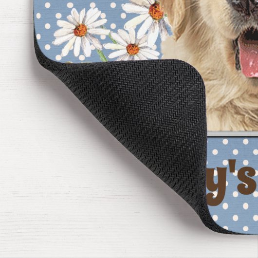 Golden Retriever und Daisies Mouse Pad Mousepad (Ecke)