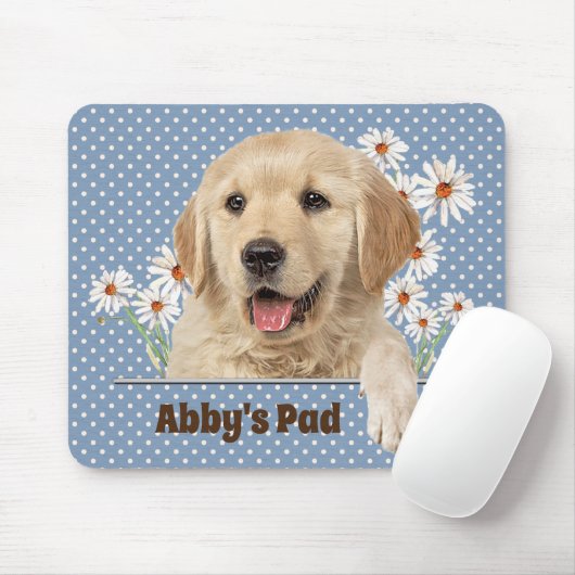 Golden Retriever und Daisies Mouse Pad Mousepad (Mit Mouse)