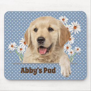 Golden Retriever und Daisies Mouse Pad Mousepad