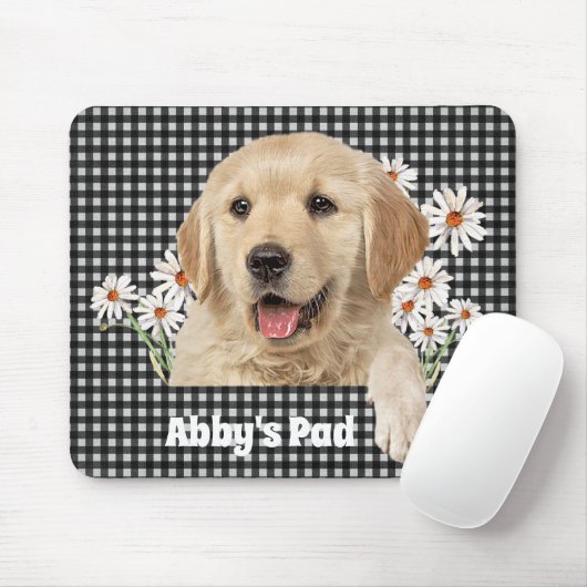 Golden Retriever und Daisies Mouse Pad Mousepad (Mit Mouse)