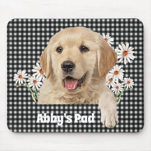 Golden Retriever und Daisies Mouse Pad Mousepad (Vorne)