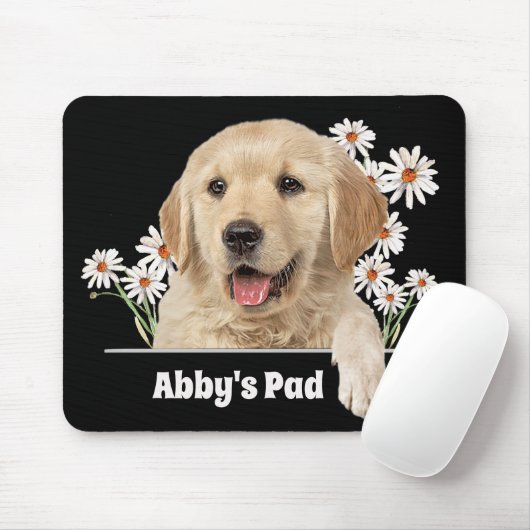 Golden Retriever und Daisies Mouse Pad Mousepad (Mit Mouse)