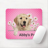 Golden Retriever und Daisies Mousepad (Mit Mouse)