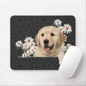 Golden Retriever und Daisies Mousepad (Mit Mouse)