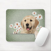 Golden Retriever und Daisies Mousepad (Mit Mouse)