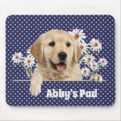 Golden Retriever und Daisies Mousepad (Vorne)