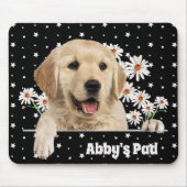 Golden Retriever und Daisies on Stars Mousepad (Vorne)