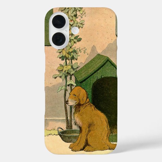 Golden Retriever und Dog House Case-Mate iPhone Hülle (Rückseite)