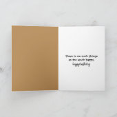 Golden Retriever und Ingwerkatze Geburtstag Karte (Innenseite)